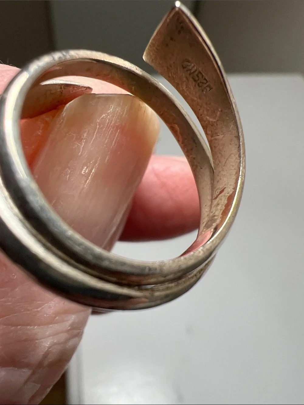 Modern Open-Ended Silver Wrap Ring - Polished 925 Sterling Silver- Heirloom